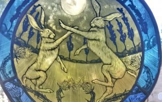 boxing moonlight hares