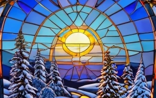 stained glass panels