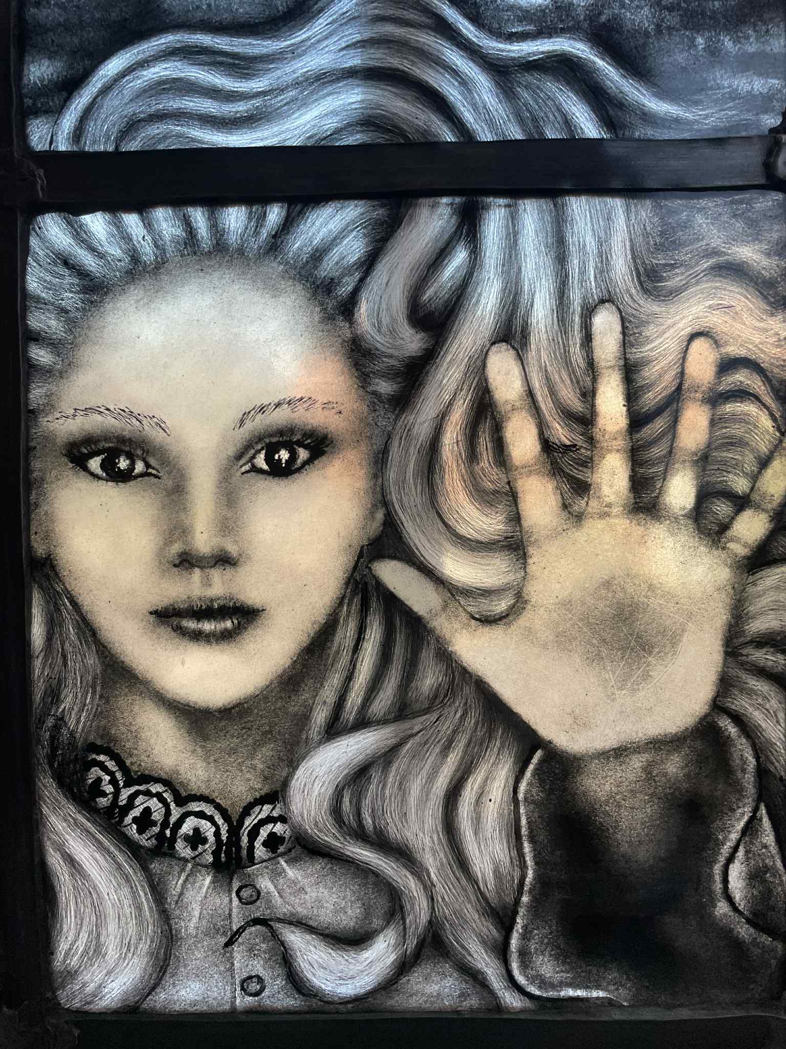 haunting wuthering heights stained glass
