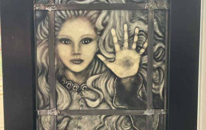 framed stained glass cathy wuthering heights